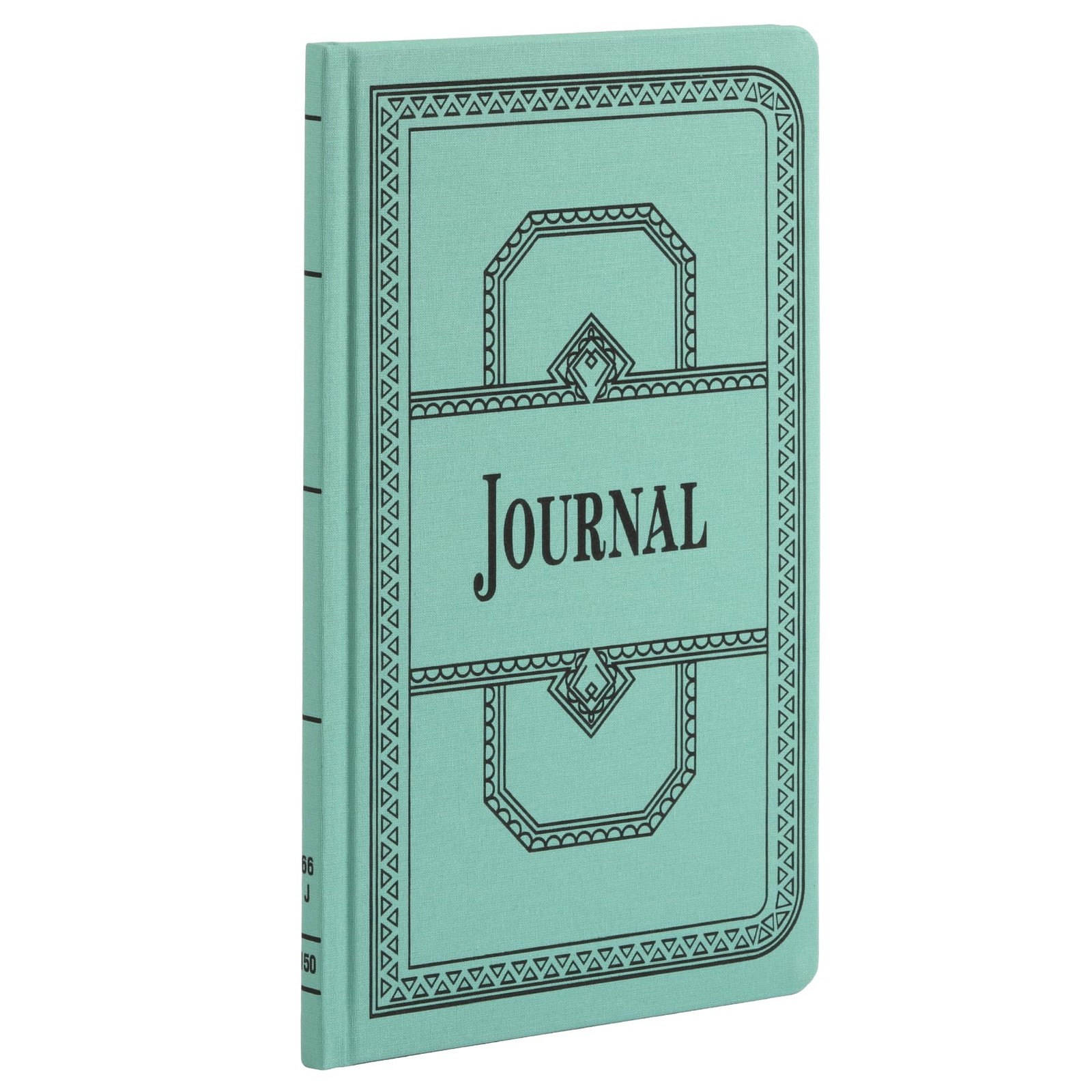 66 Series Account Book, Journal Ruled, Green, 150 Pages, 12-1/8 x 7-5/8 (66-150-