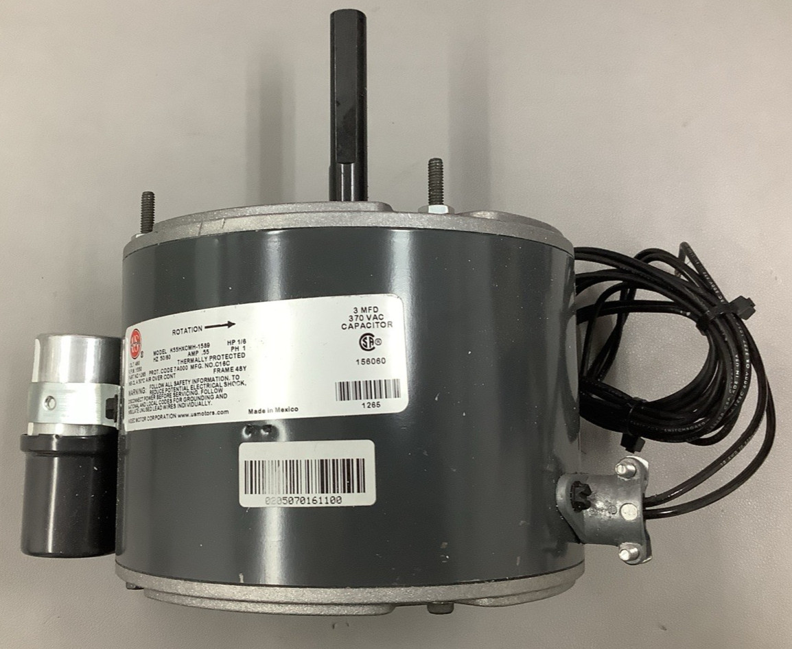U.S. Motors K55HXCMH-1589 1265 1/6HP 1550RPM 460V Condenser Fan Motor (R62)