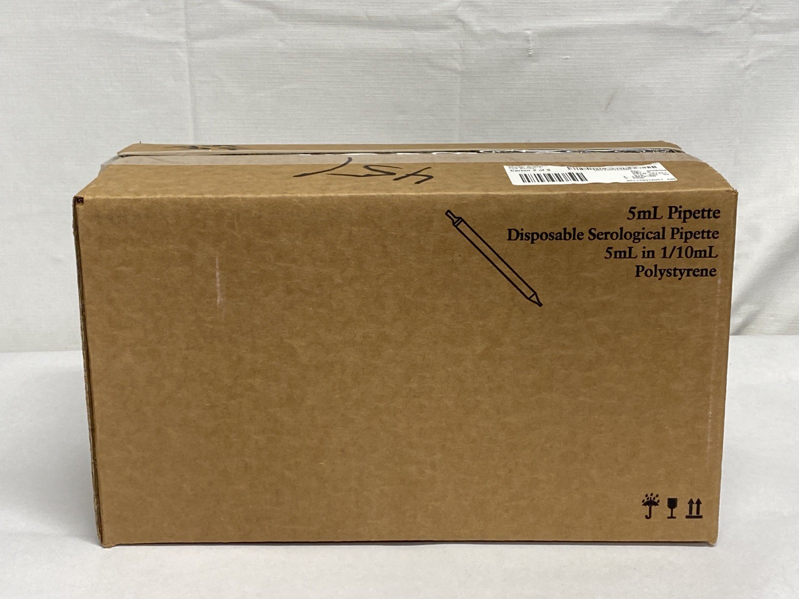 (200/Cs) FISHERBRAND 5mL Disposable Serological Pipettes w/Magnifier 13-676-10H