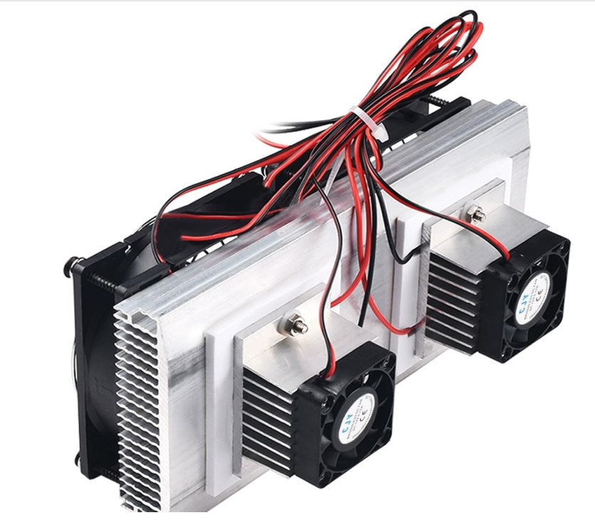 12V DC Mini Air Conditioner Peltier Cooling System DIY Thermoelectric Dual Modul