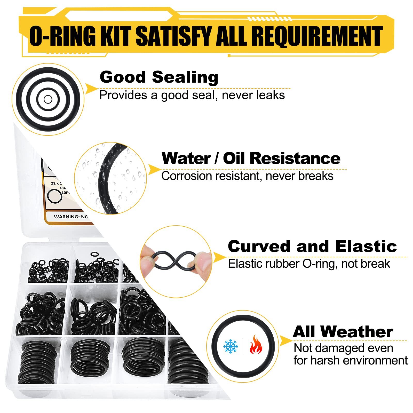 Imperial Nitrile Rubber NBR O Ring Seals 1.78mm Cross Section BS004-BS517-UK SUP
