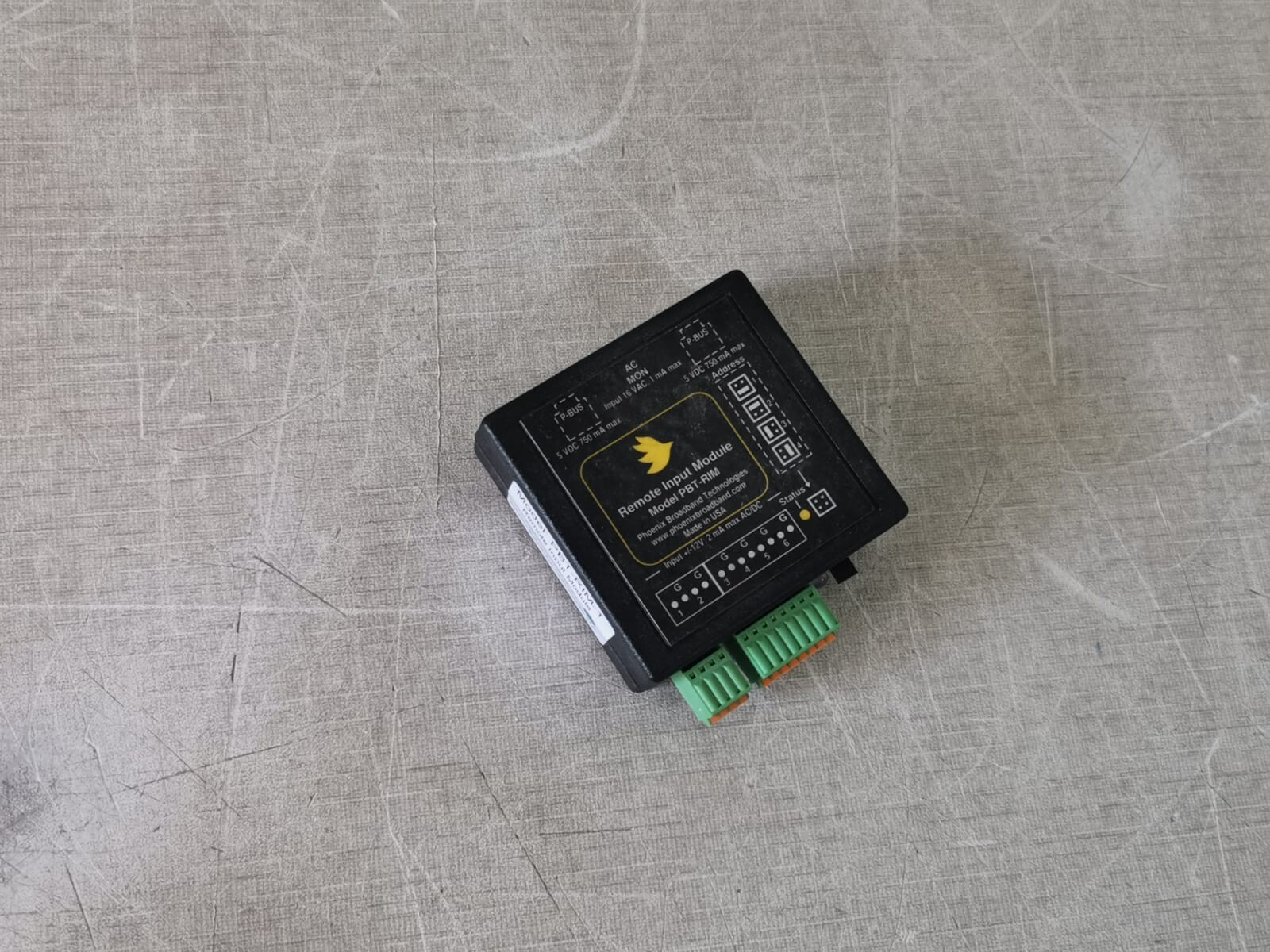 Phoenix Broadband Technologies PBT-RIM / PBT-RIM-1 Remote Input Module – NO BOX