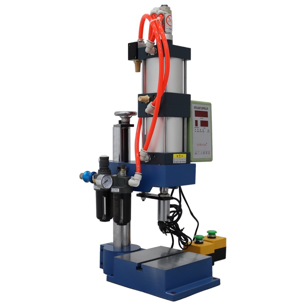 2205Lbs/1000Kg Pneumatic Punch Press Machine Adjustable Cylinder w/Double Button