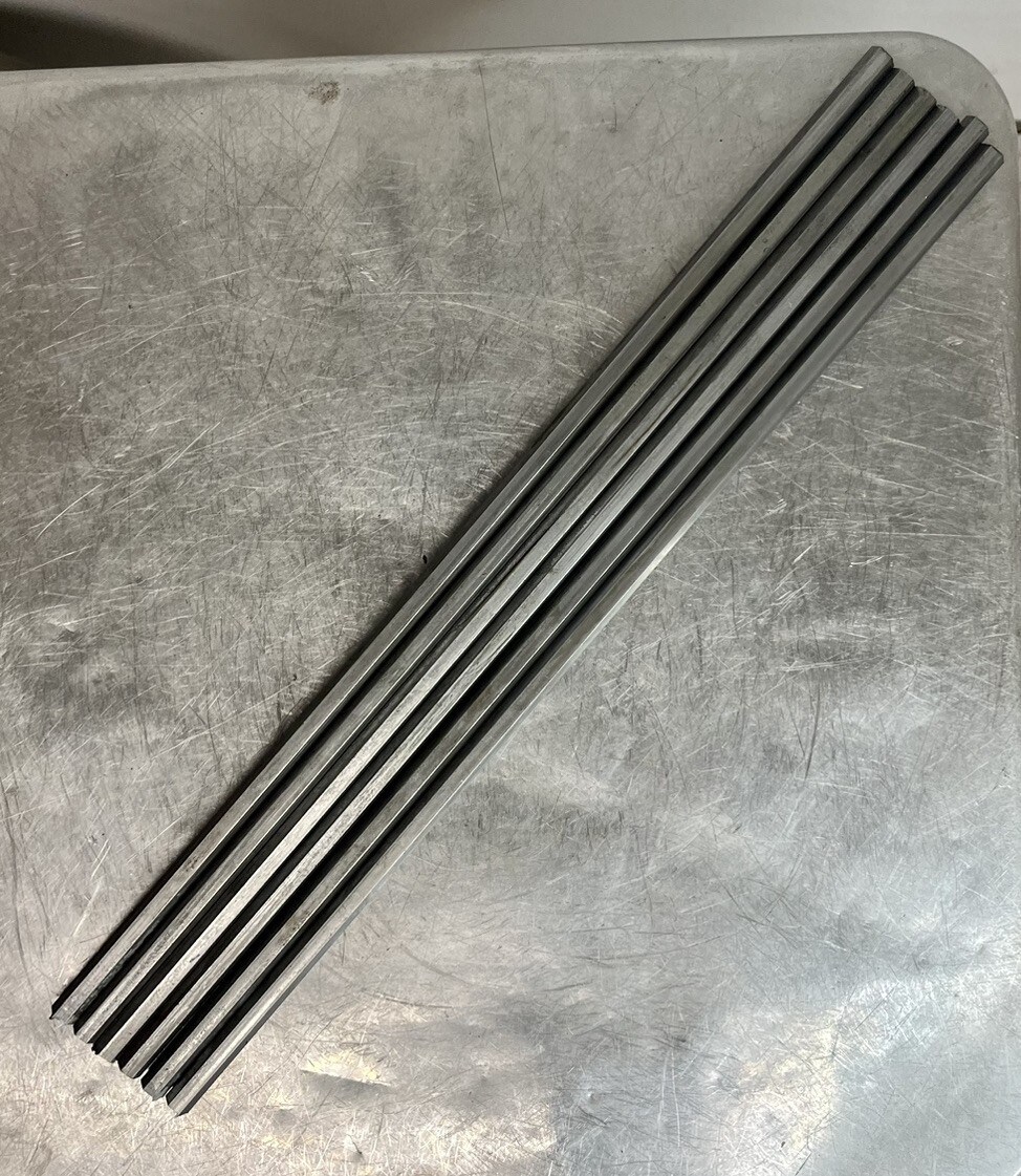 12L14 Carbon Steel Hex Bar – 1/4″ x 12″ – CNC Lathe Machinable Stock (6 Pack)
