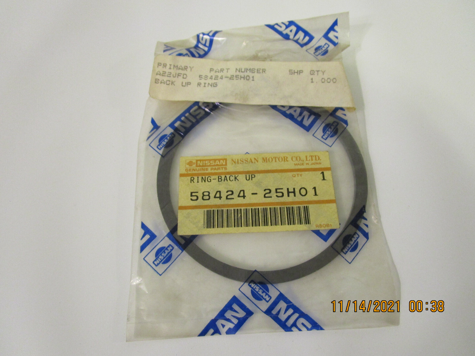 Nissan 58424-25H01 Back Up Ring 5842425H01