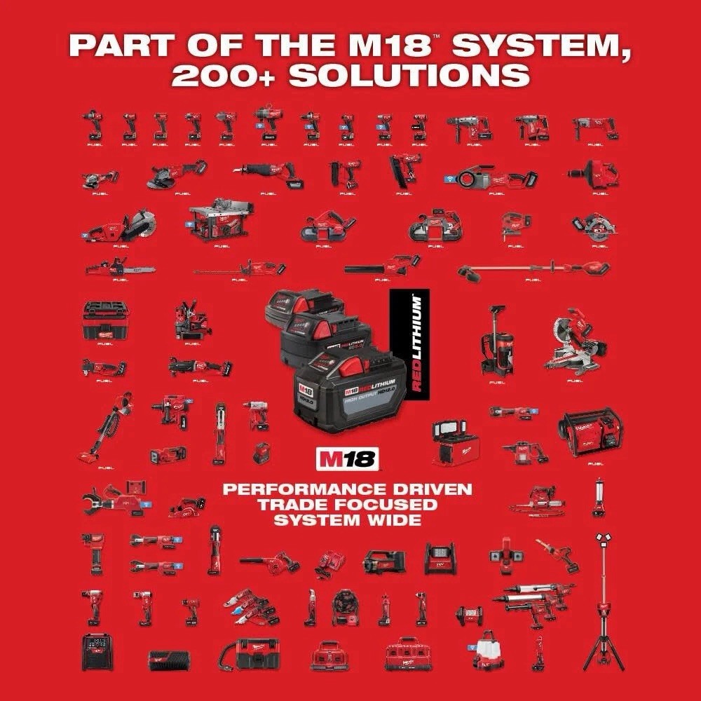 Milwaukee 2911-21 M18 FUEL 18V 8′ Cordless Concrete Pencil Vibrator Kit