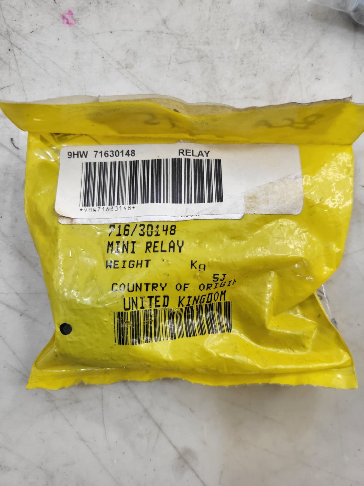 JCB 12V MINI RELAY 716/30148 / 71630148