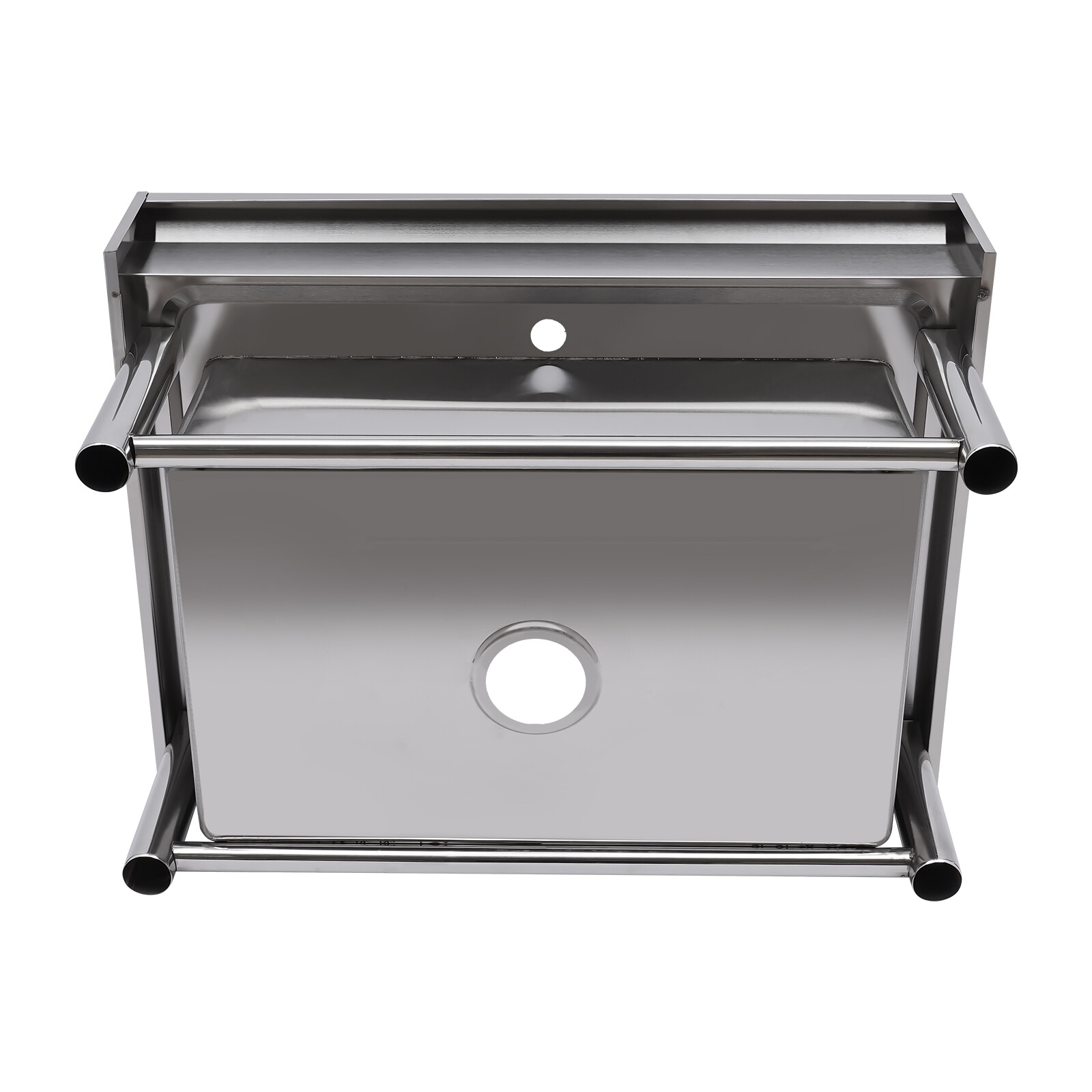 Commercial Stainless Steel 1-Compartment Kitchen Utility Sink With Faucet