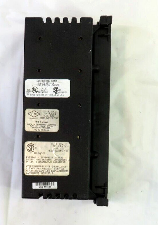 GE Fanuc IC660EBD101K IC660TSD100E Genius I/O Module, FOR PARTS/ REPAIR