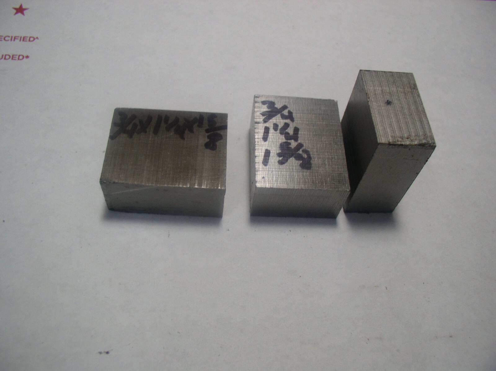 TITANIUM FLAT BAR STOCK 1 PC. 3/4″+ X 1 1/4 “+ X 1 5/8″+GRADE 23 MEDICAL GRADE