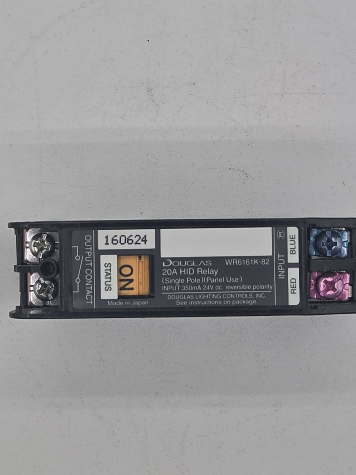 Douglas Lighting Controls WR6161K-82 20 Amp Single Pole HID Relay