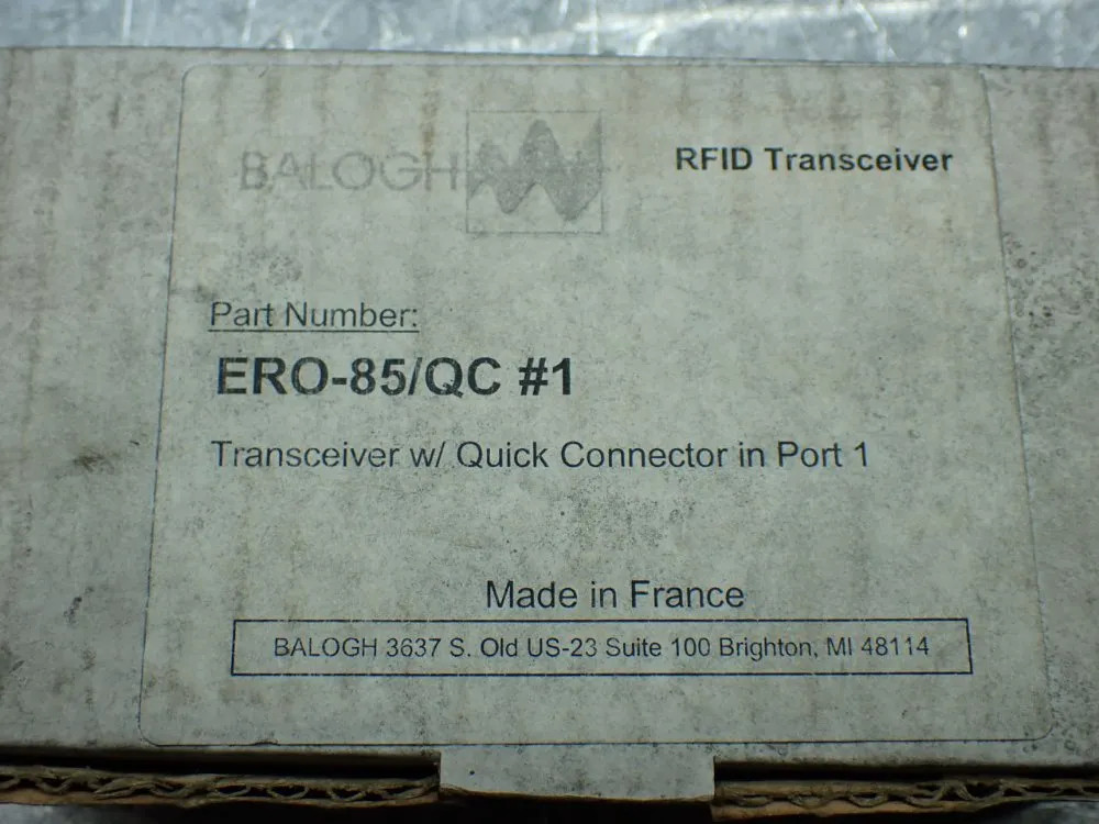 BALOGH SINGLE PORT RIFD TRANSCEIVER ERO85/QC