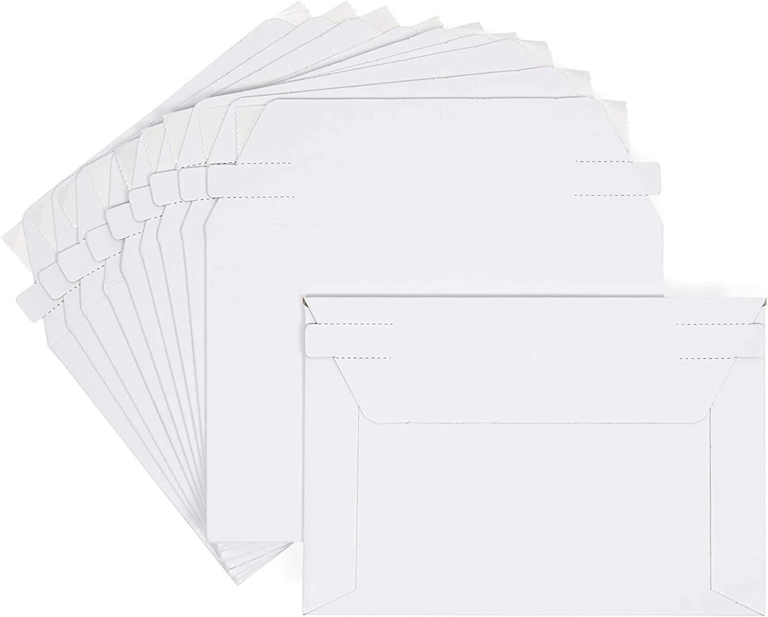 6.5″ x 4.5″ Rigid Photo Mailers Envelopes Cardboard Flat Document Self Sealing