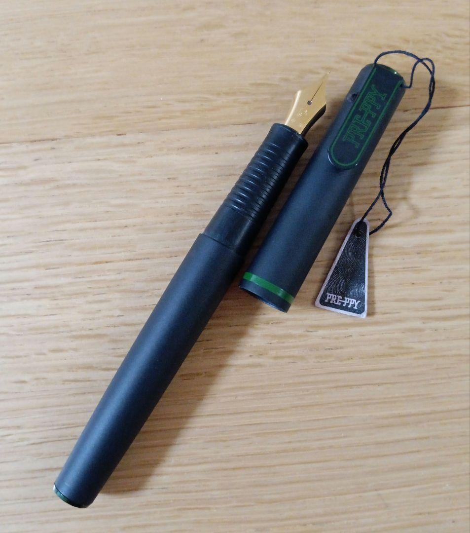 Platinum Rare Preppy Metal Body x Medium F Fountain Pen Black Japan