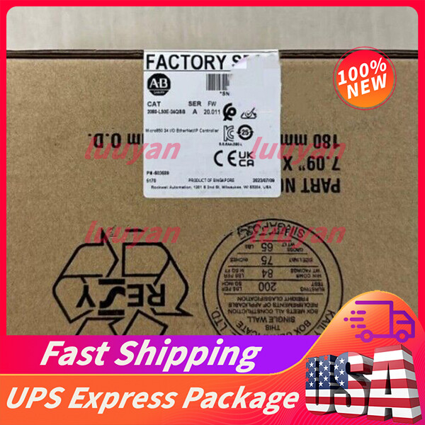 New Allen-Bradley 2080-L50E-24QBB Micro850 24 I/O EtherNet/IP Controller