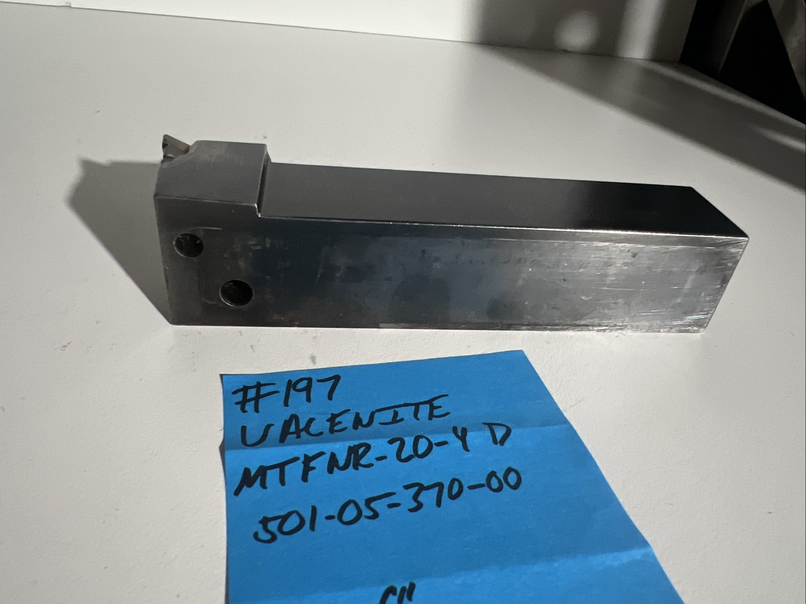 valenite MTFNR-20-4 D Indexible Carbide Lathe Toolholder 6”OAL 1.25 Shank
