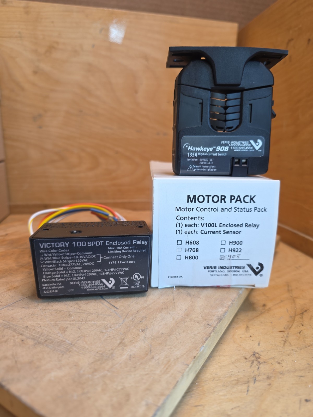 Victory 100 SPDT RELAY, Hawkeye 908 135A digital current Switch Motor Control