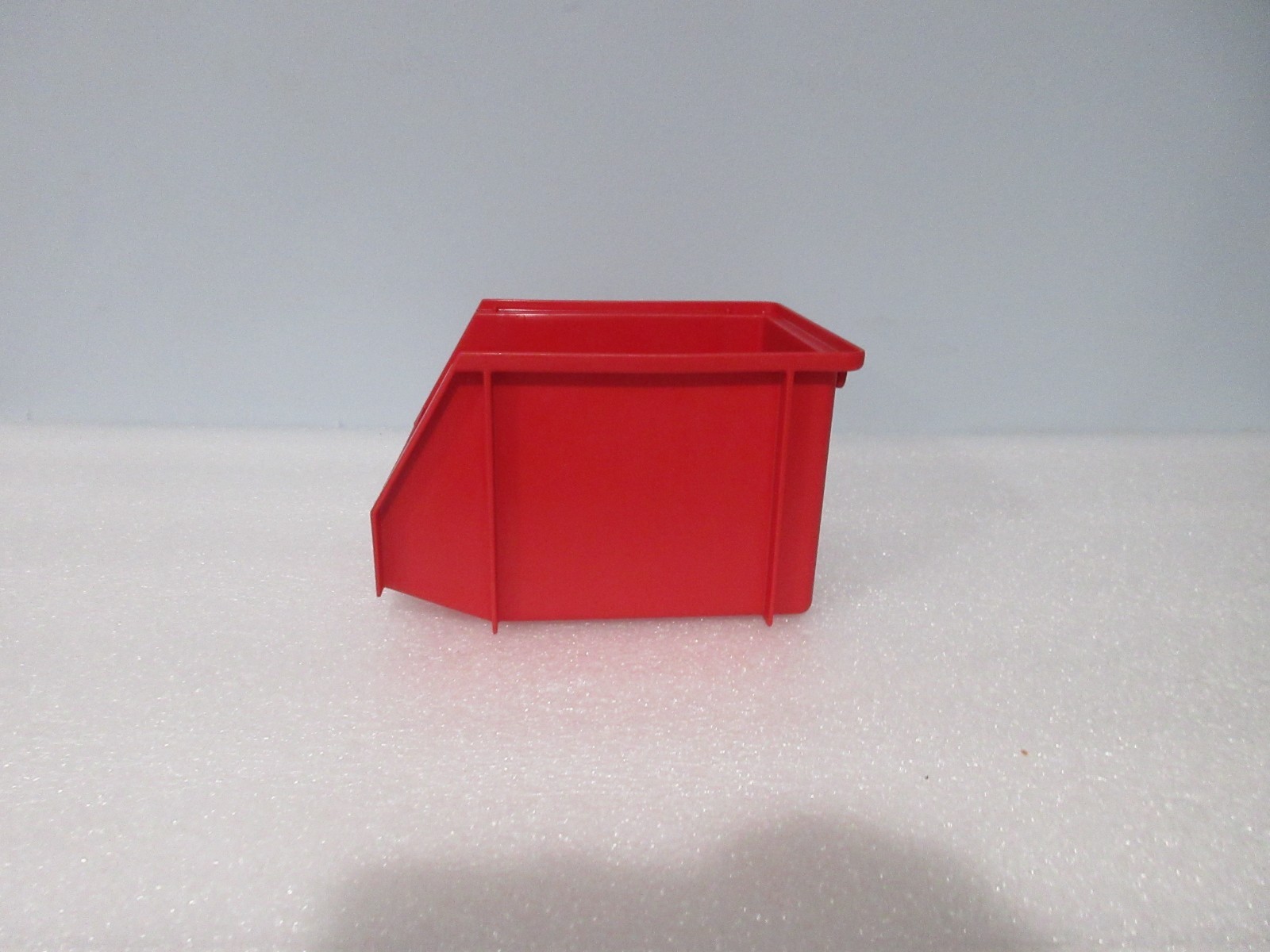 3 pack (3 pieces) Storage Bins Red Plastic Small Parts Container Stack