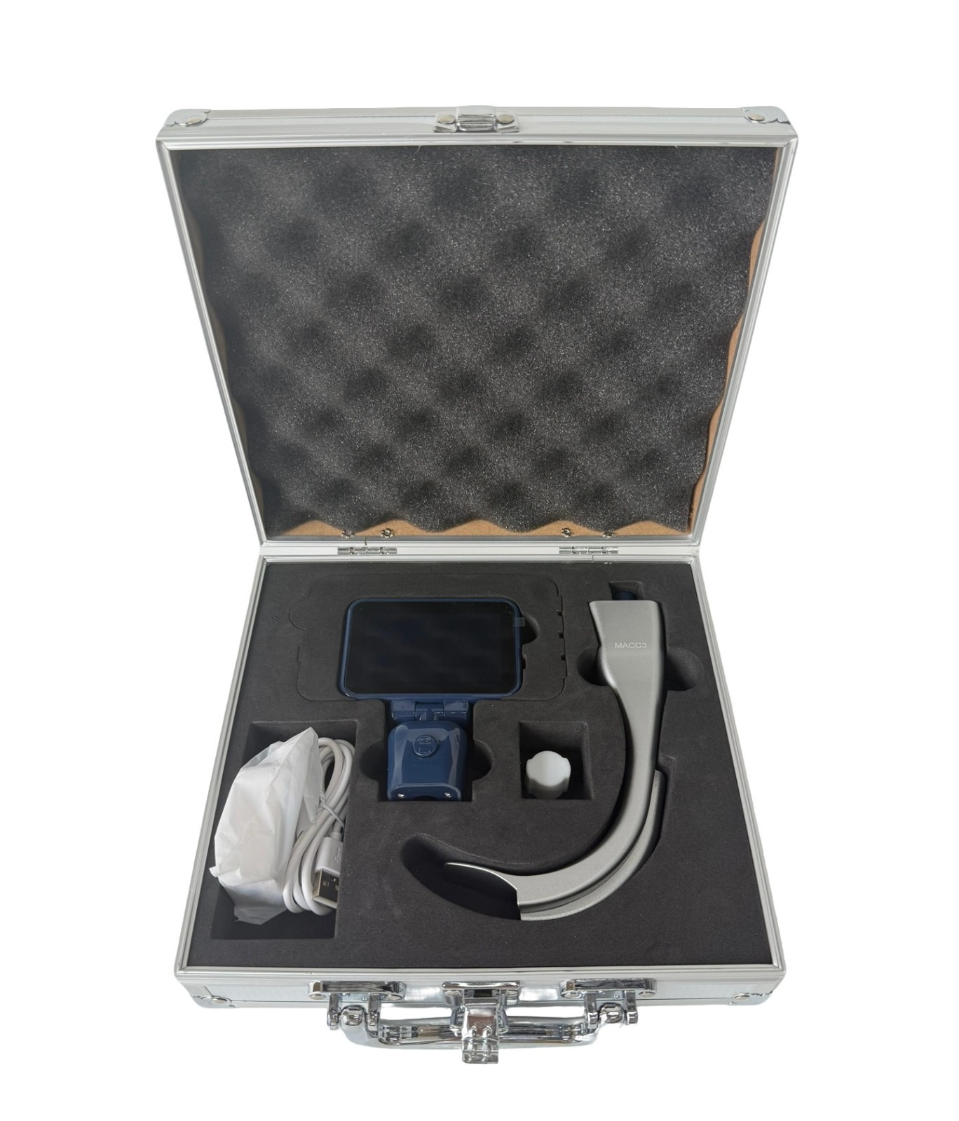 3.5 inch Video Laryngoscope with Guide Channel & Reusable Blade for Adult