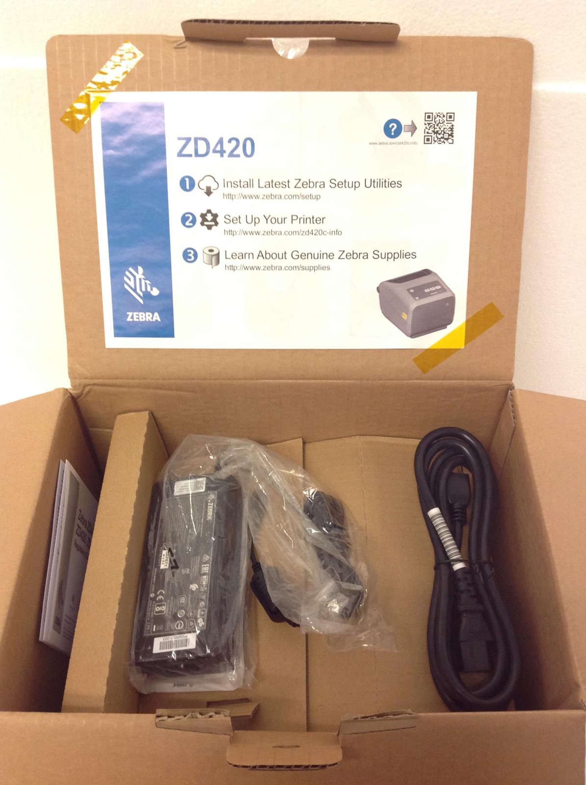 Zebra ZD420 Ethernet USB Thermal Transfer Barcode Label Printer ZD42H42-C01E00EZ