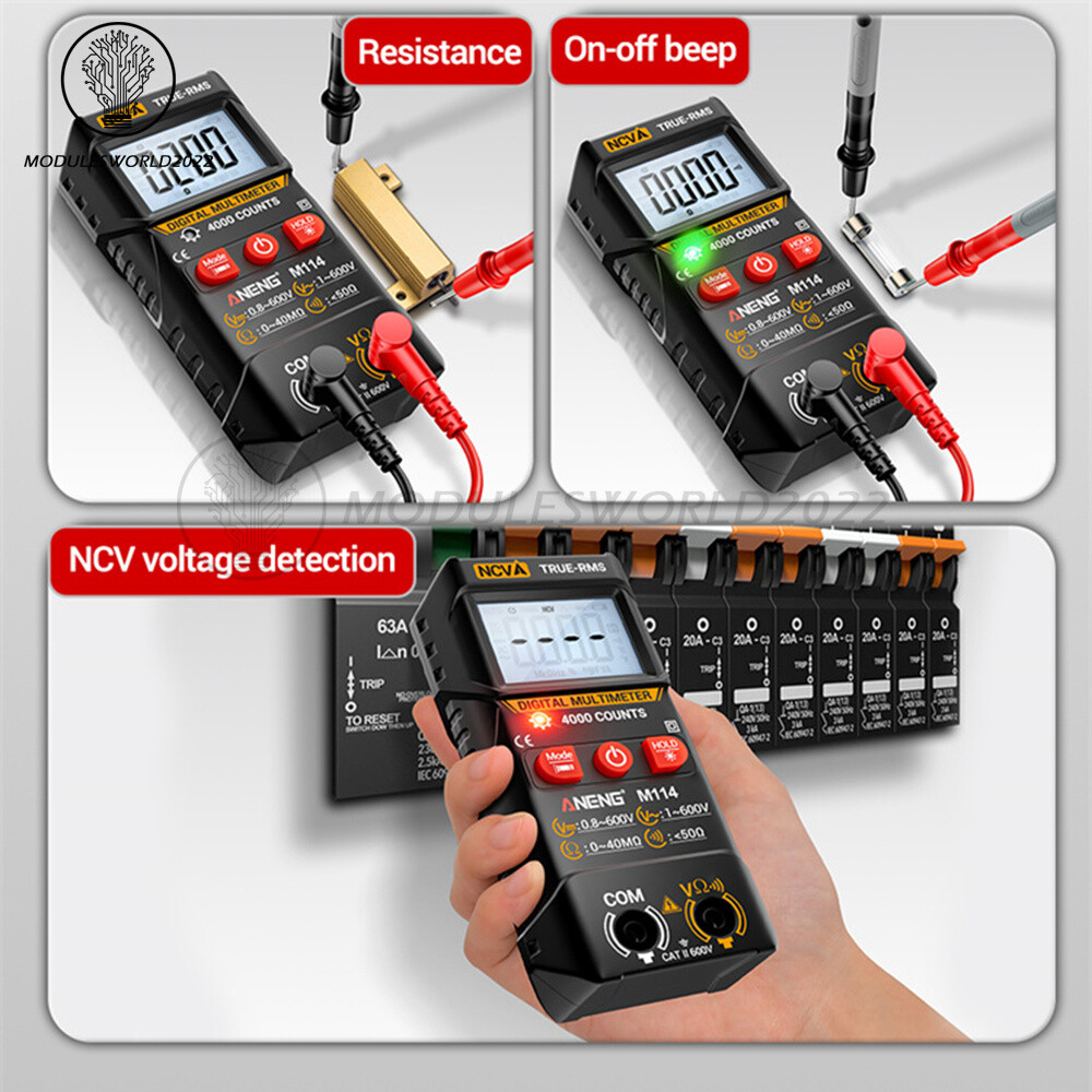 ANENG Digital Multimeter Automatic Voltmeter NCV Resistance Electrician Tester