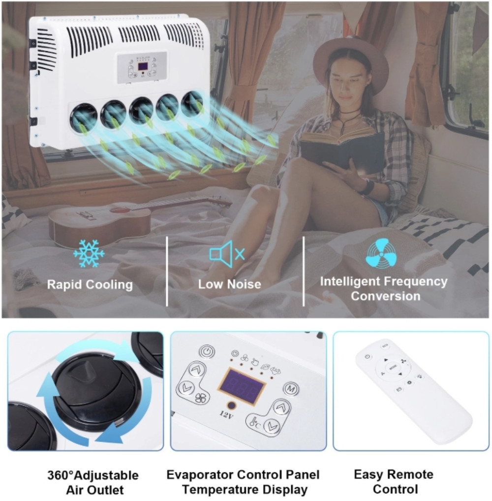 Universal Air Conditioner A/C Kit For Car Cab Bus RV Semi Truck 12V High Quality