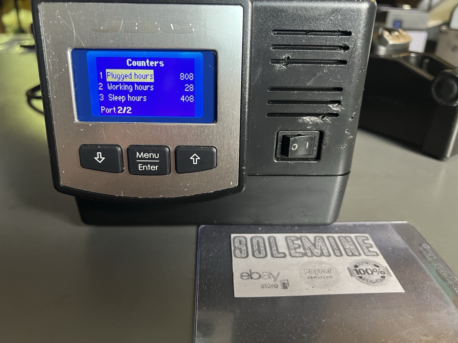 JBC DD-1B Dual-Port Soldering Station w/ T245 Handle & AD-SE Stand – Low Hours