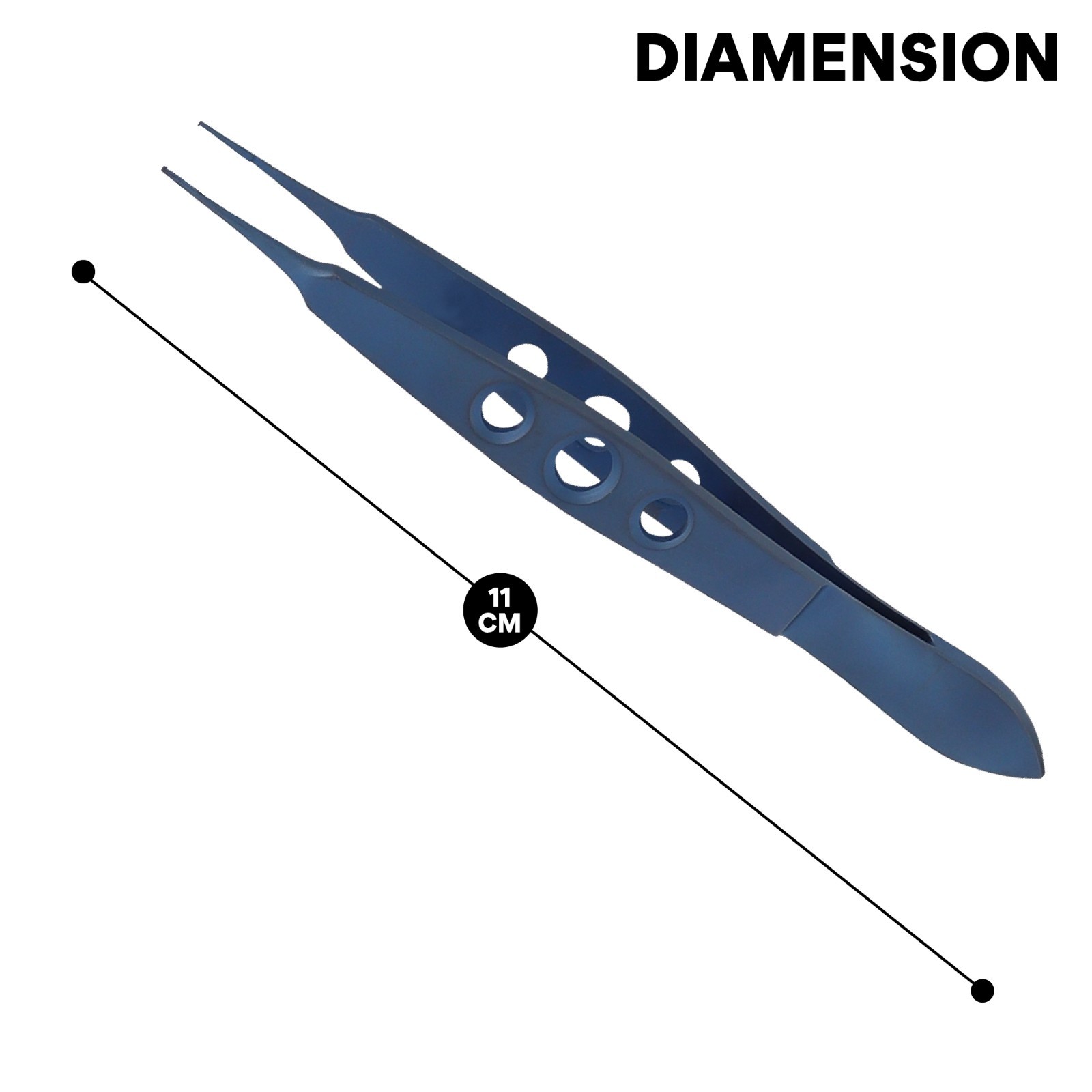 McPherson Corneal Forceps 11cm Titanium Surgical Ophthalmic Instruments German
