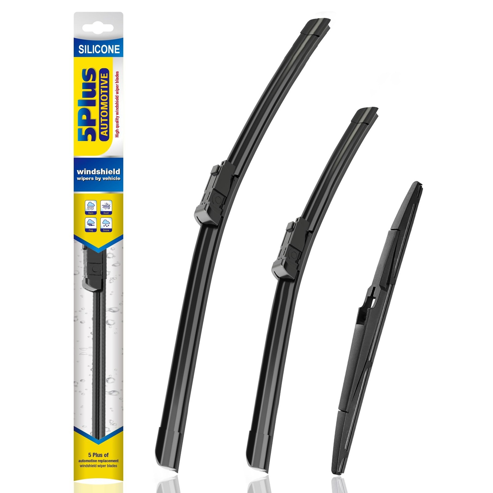 5 PLUS Silicone Windshield Wipers Fits Chevy Trailblazer 2021-2026 (3 PACK) |…