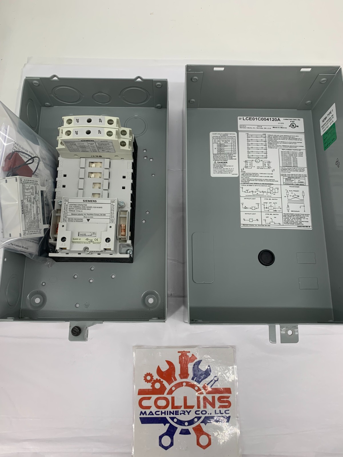 Siemens LCE01C004120A 110/115-120V 30A 4P Electrically Held Lighting Contactor