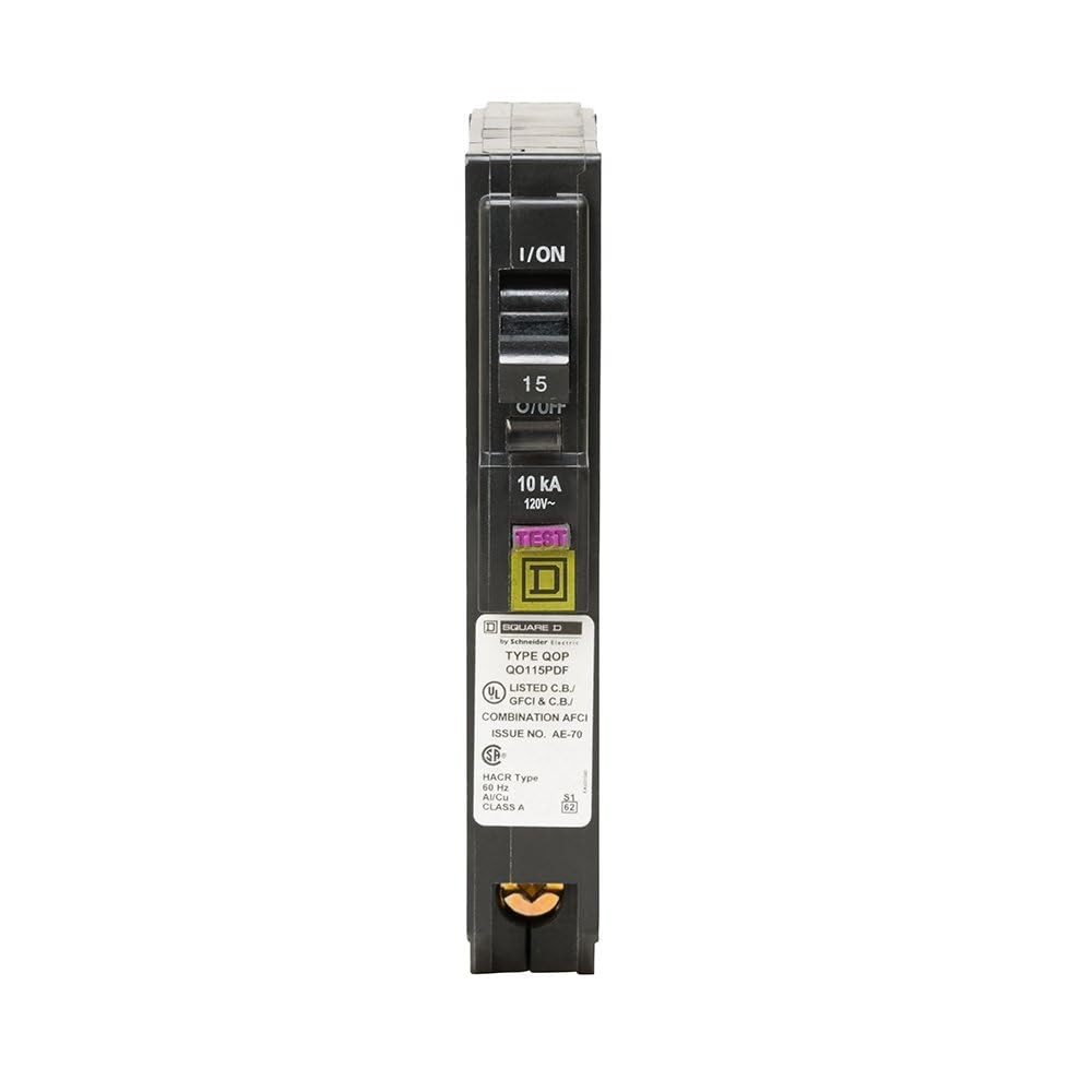 by Schneider Electric – QO Plug-In Mount 15 Amp Single-Pole Dual Function CAF…