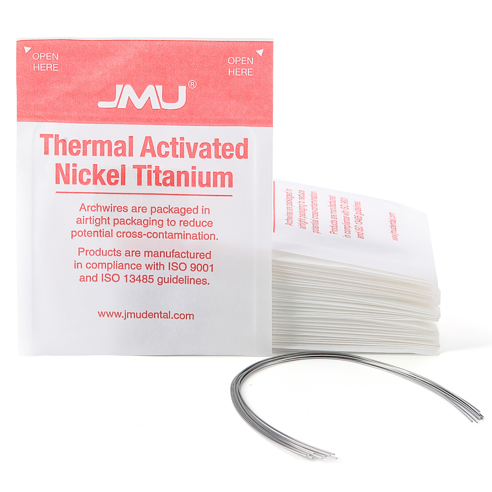 100PCS Nickel Titanium NiTi Archwires Thermal Activated Over-Expanded Universal