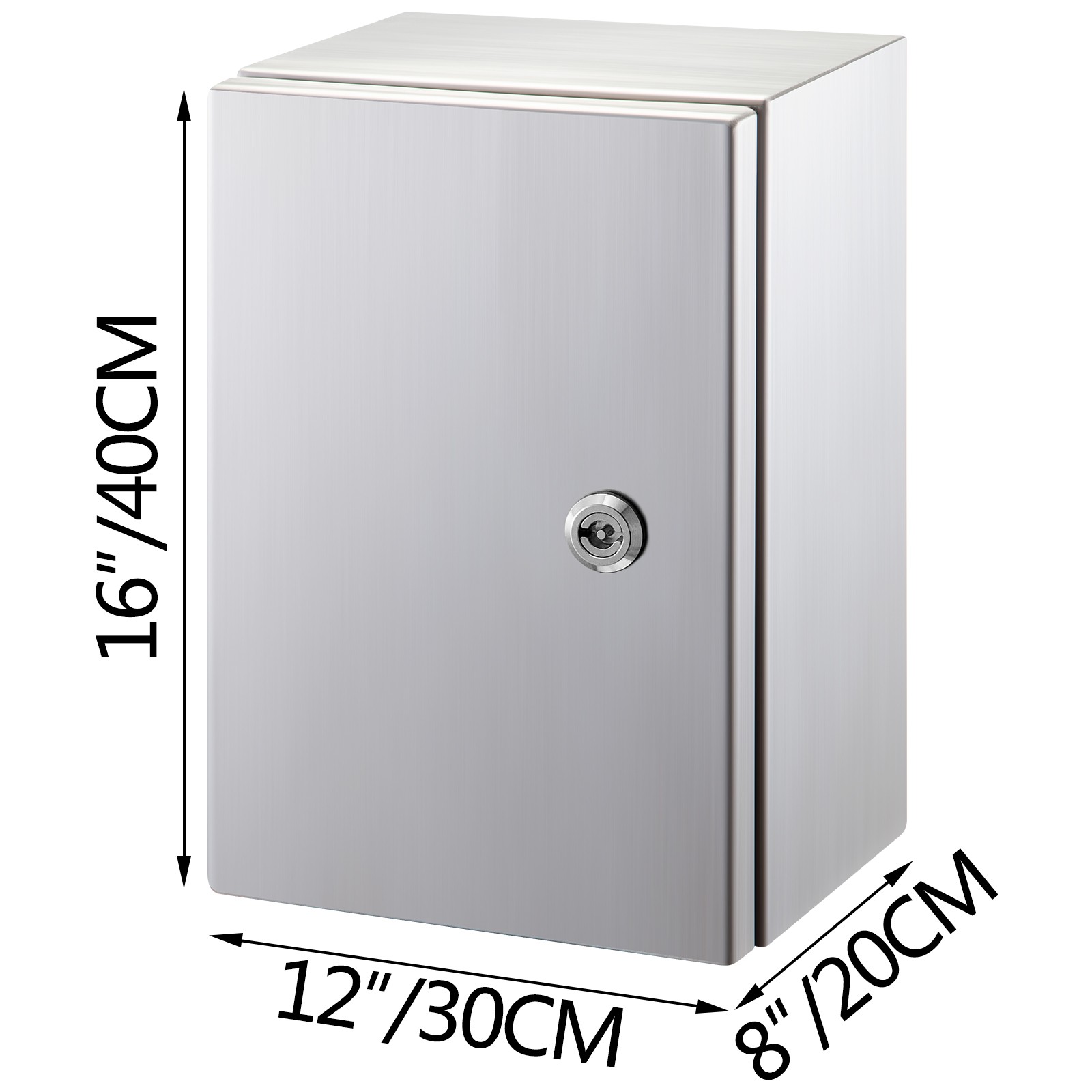 VEVOR 16x12x8″ Electrical Enclosure Box Stainless Steel NEMA 4X IP65 Waterproof