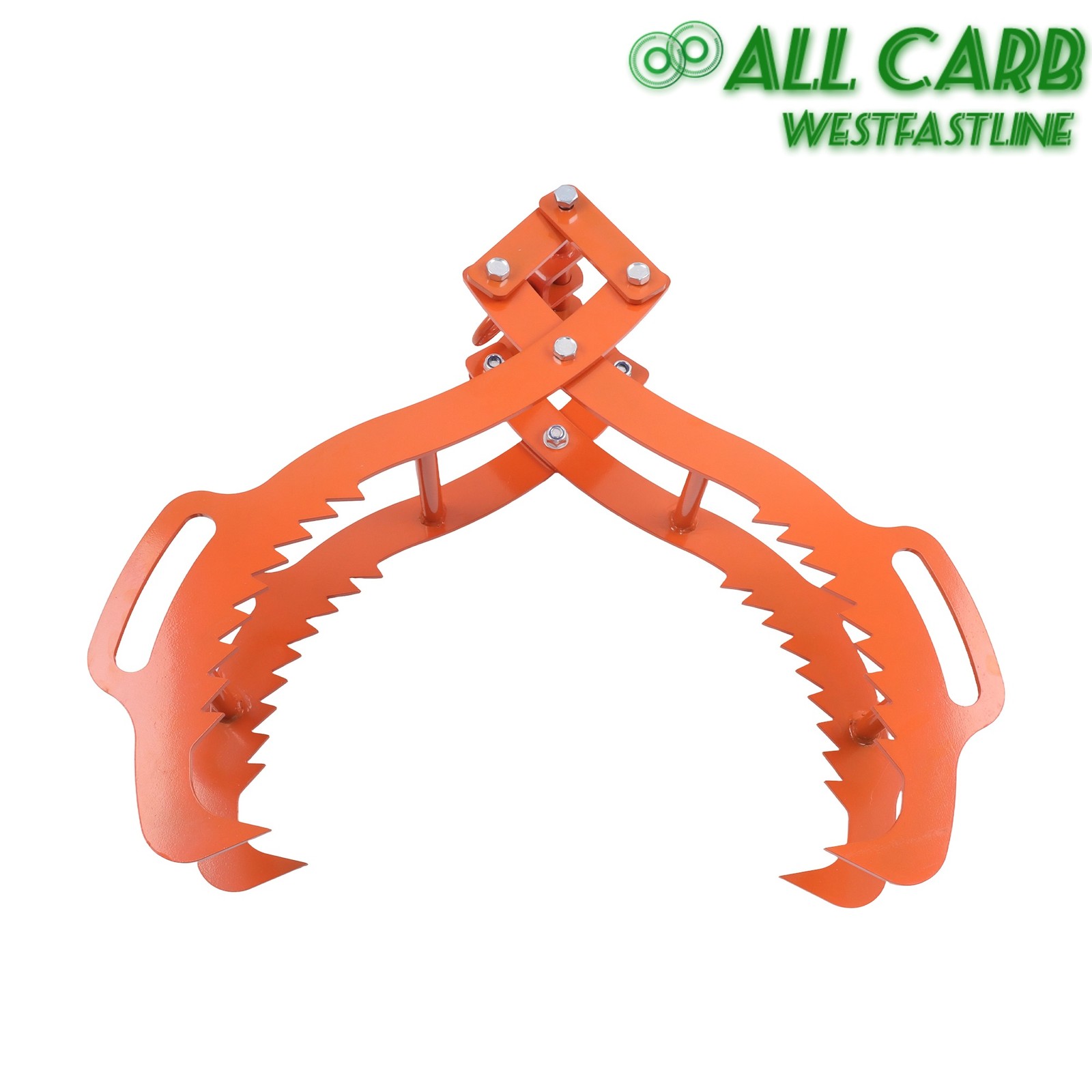 Log Lifting Tongs 4 Serrated Claw Heavy Duty Steel Swivel Dragging Tongs 36″