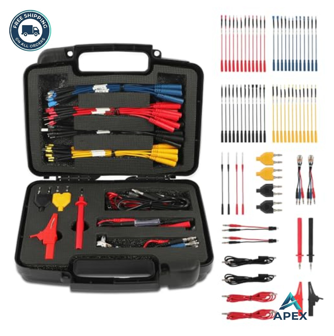 68 Pcs Automotive Circuit Test Lead Kit Multimeter Electrical Breakout Probes