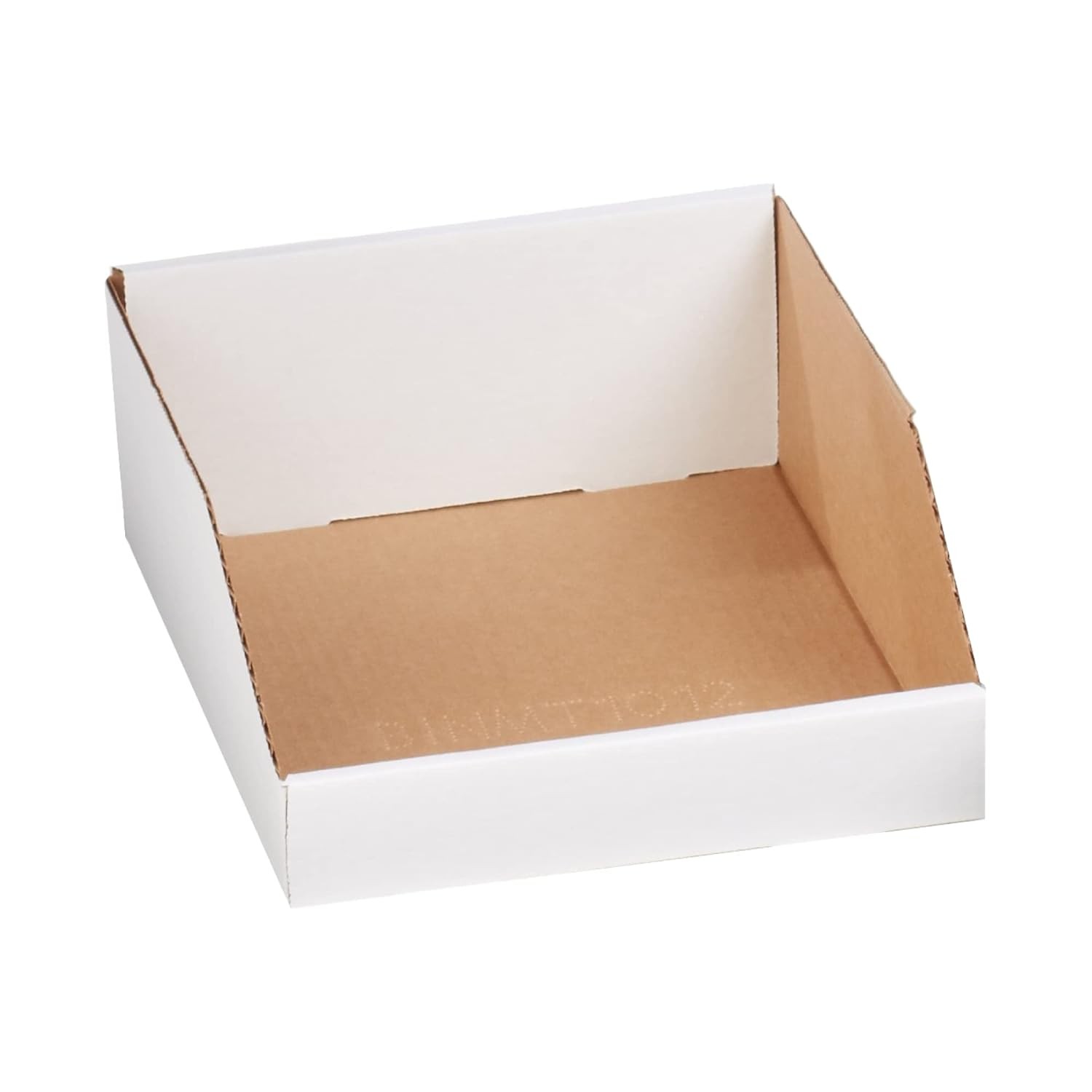 AVIDITI Cardboard Storage Bins, Open Top 10 x 12 x 4 1/2", Oyster White