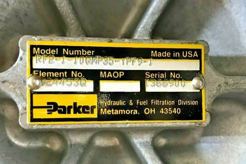 PARKER, HYDRALIC FILTER, SERIAL NO. 1366900 **SEE DETAILS**