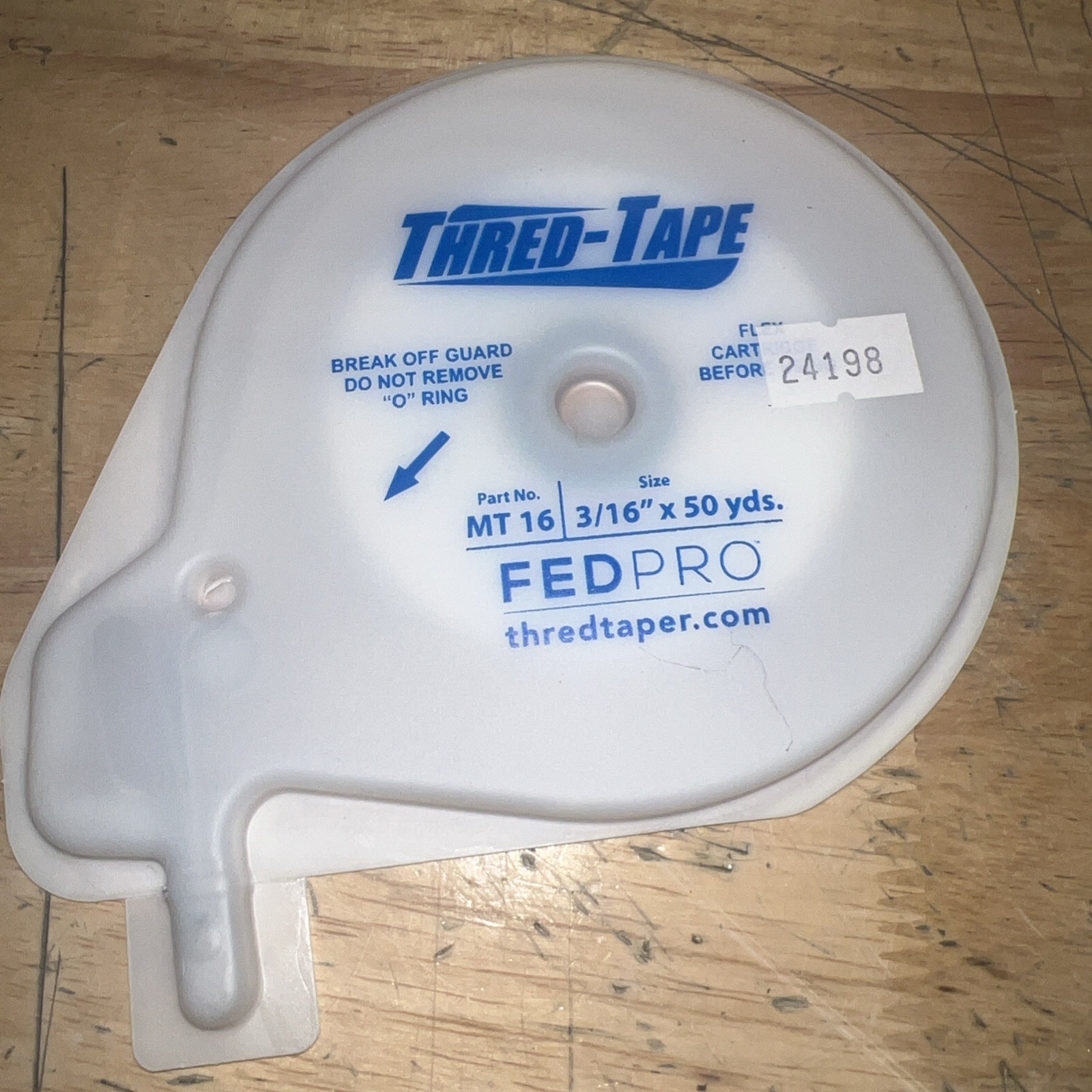 Teflon Tape Cartridge/ Thread-Tape MT 16, 3/16″ x 50yds