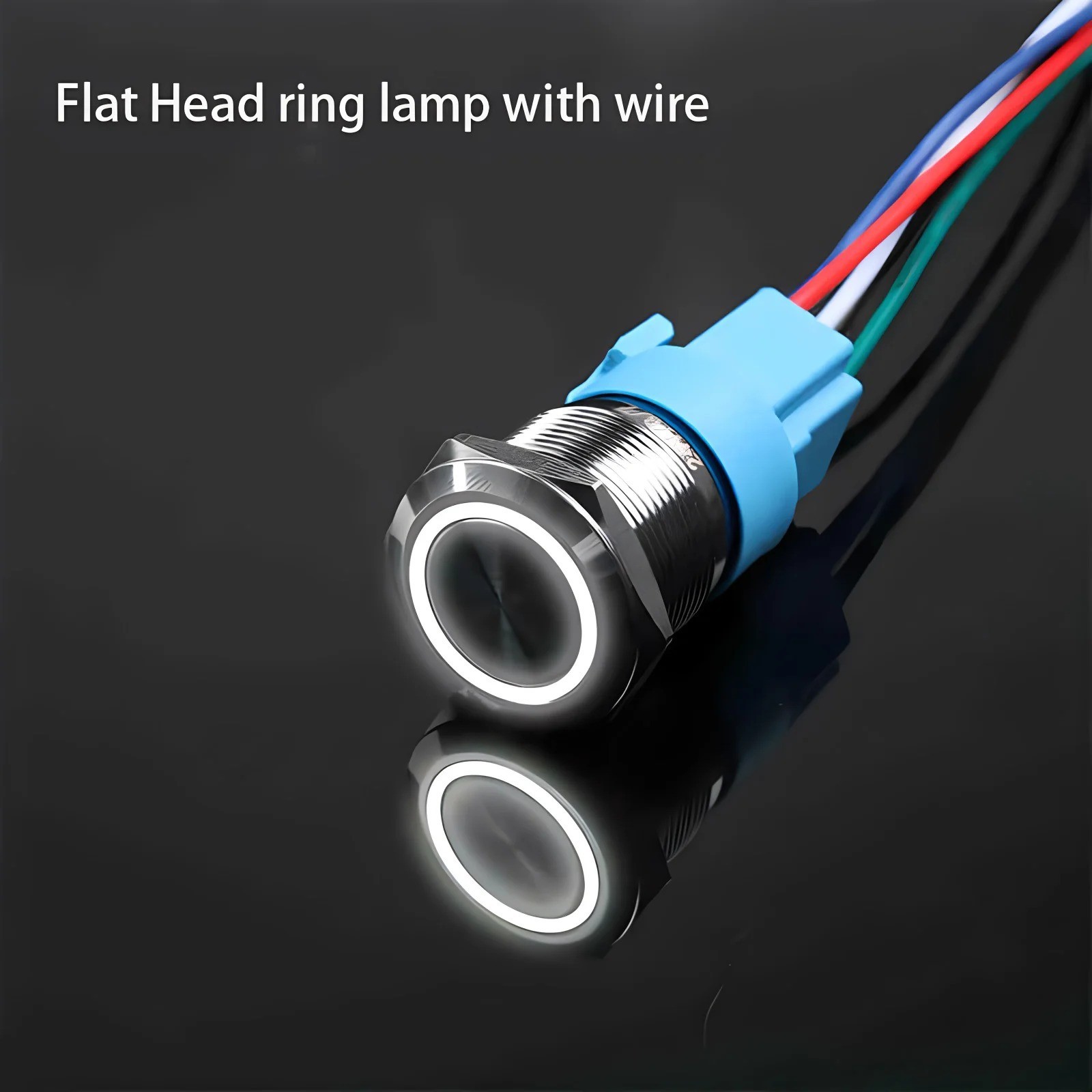 19mm 12V Momentary Push Button Switch Waterproof Led Light IP67 Stainless Steel