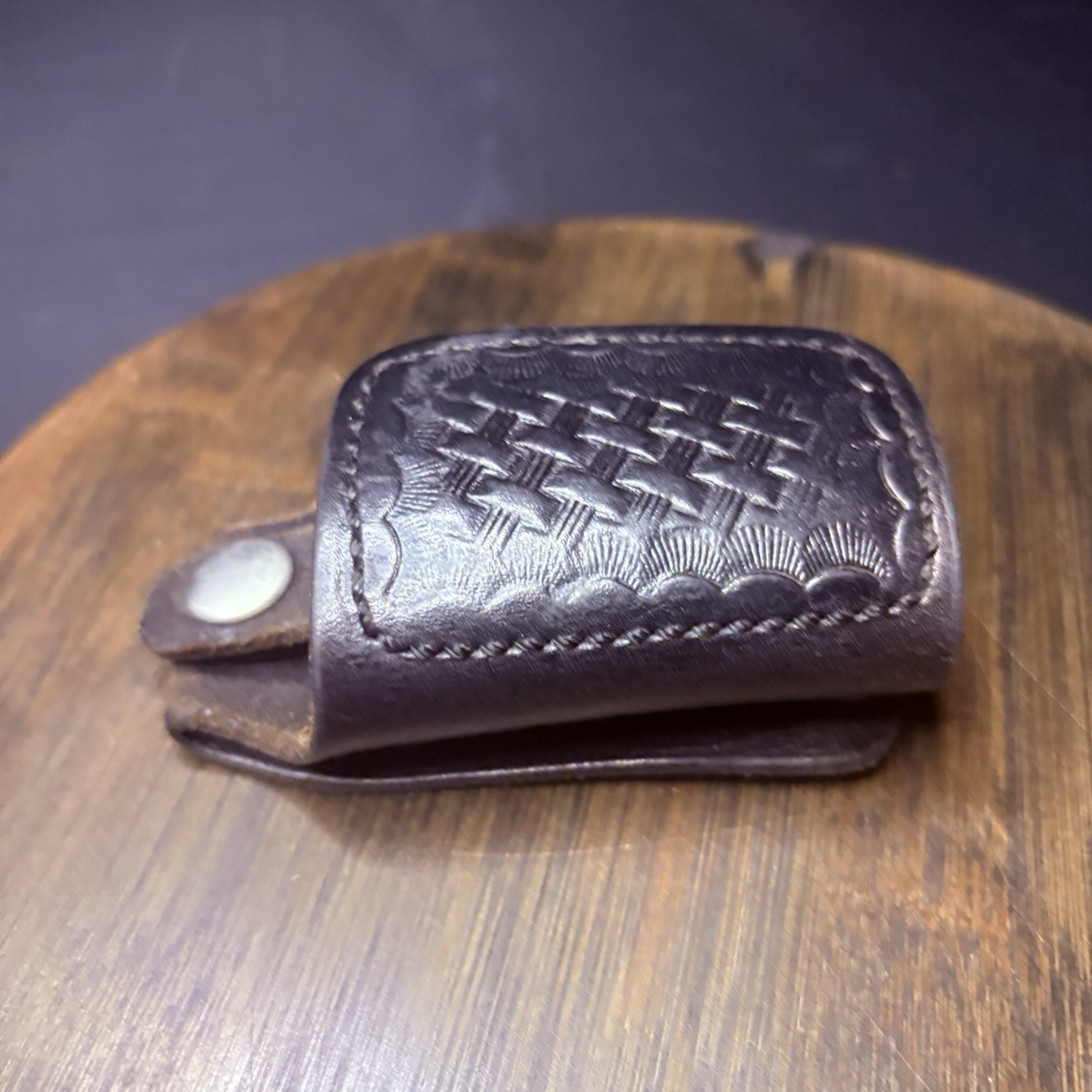 Bianchi Key Ring Pouch, Quite Key Keeper, Hook And Loop Closure