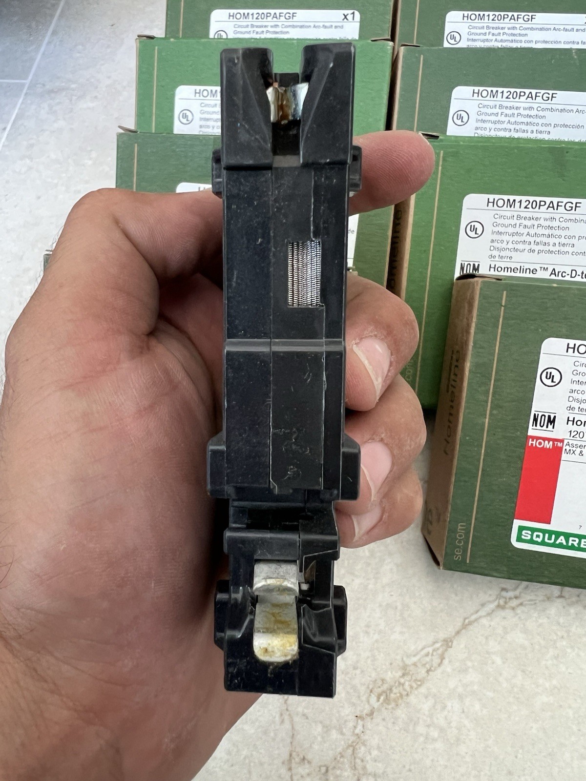 10x Square D Hom120PAFGF Hom120pdf QO120PAFGF Circuit Breaker 20A 1-Pole 120V