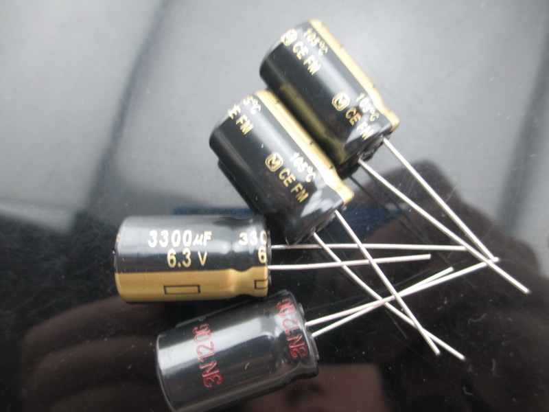 10* JAPAN Panasonic FM 3300uf 6.3V 3300mfd Impedance Electrolytic Capacitors