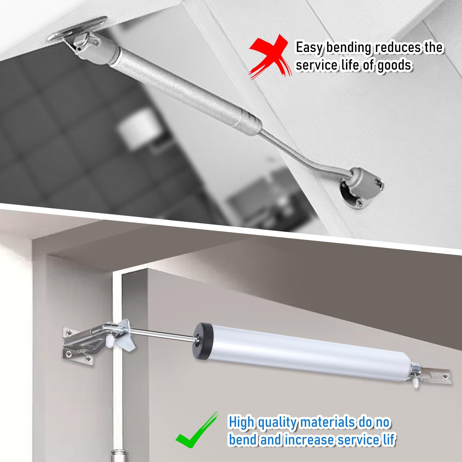 2 Sets Storm Door Closer, Heavy Duty Pneumatic Screen Door Closer with Hold O…