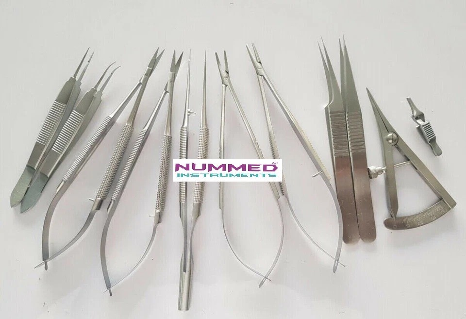 Micro Surgery Instruments Set, Micro Needle Holder & Scissors Instruments