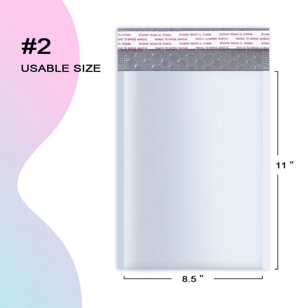 #2 8.5×12 Poly Bubble Mailers Padded Shipping Envelopes Mailing Bags Self Seal