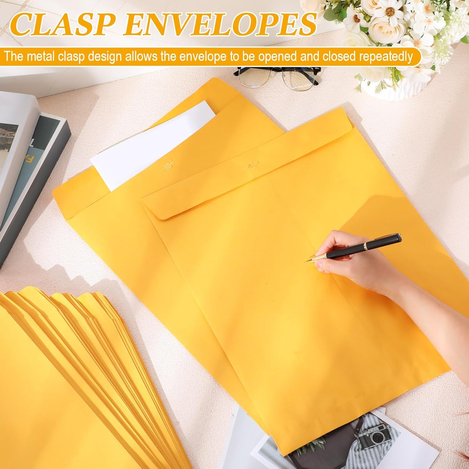 50 Pcs 12 X 15 Inch Extra Large Mailing Clasp Envelopes Jumbo Kraft Catalog Mani