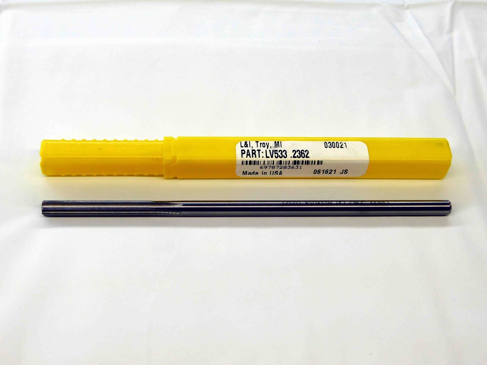 NEW L&I 0.2362 OD HSS REAMER 6 FLUTE .2362 15/64 .2500 -.0138 UNDERSIZE 6 mm USA