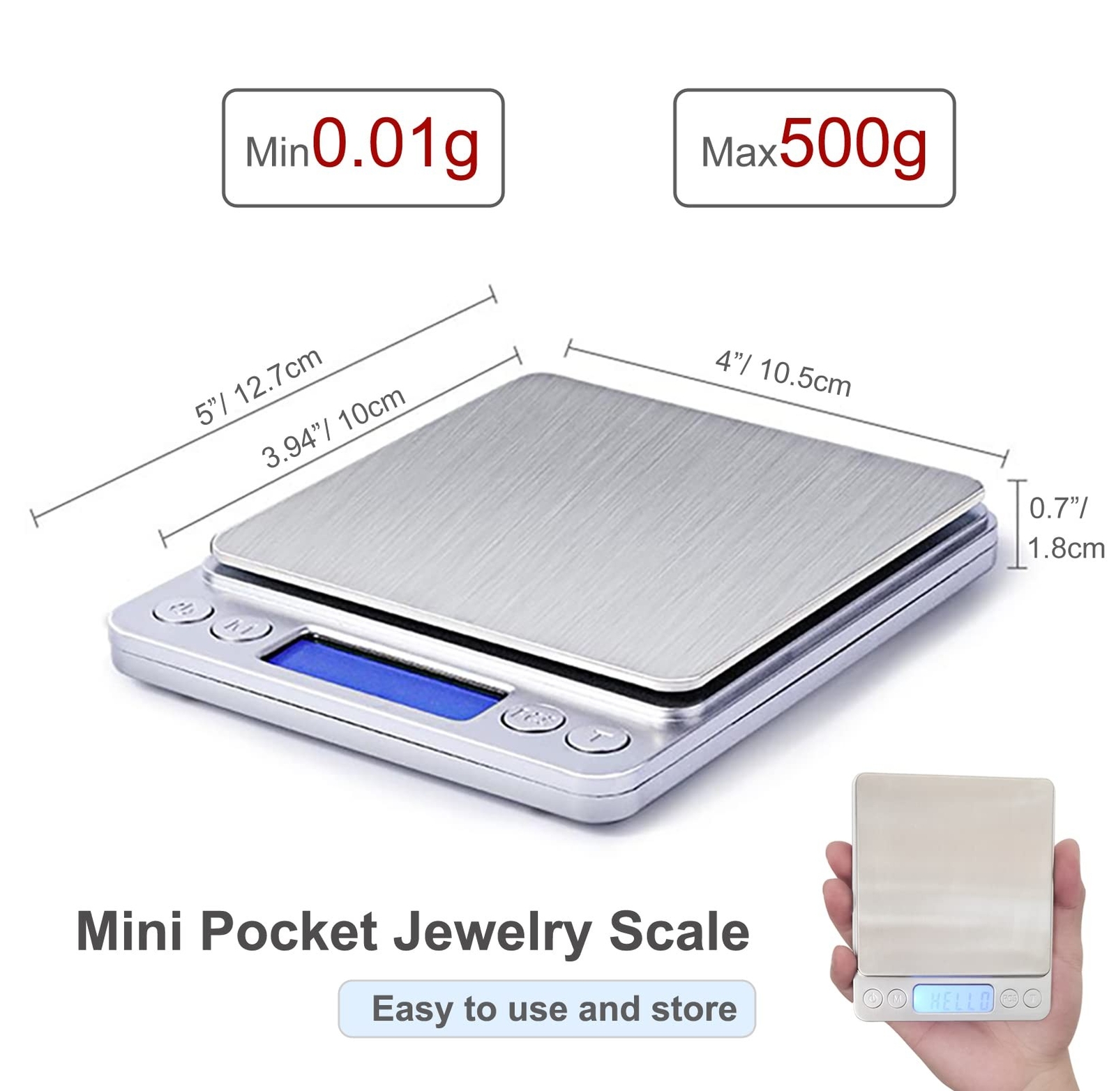 Food Scale Digital Weight Grams and Ounces, 0.001oz/0.01g 500g Kitchen Scale …