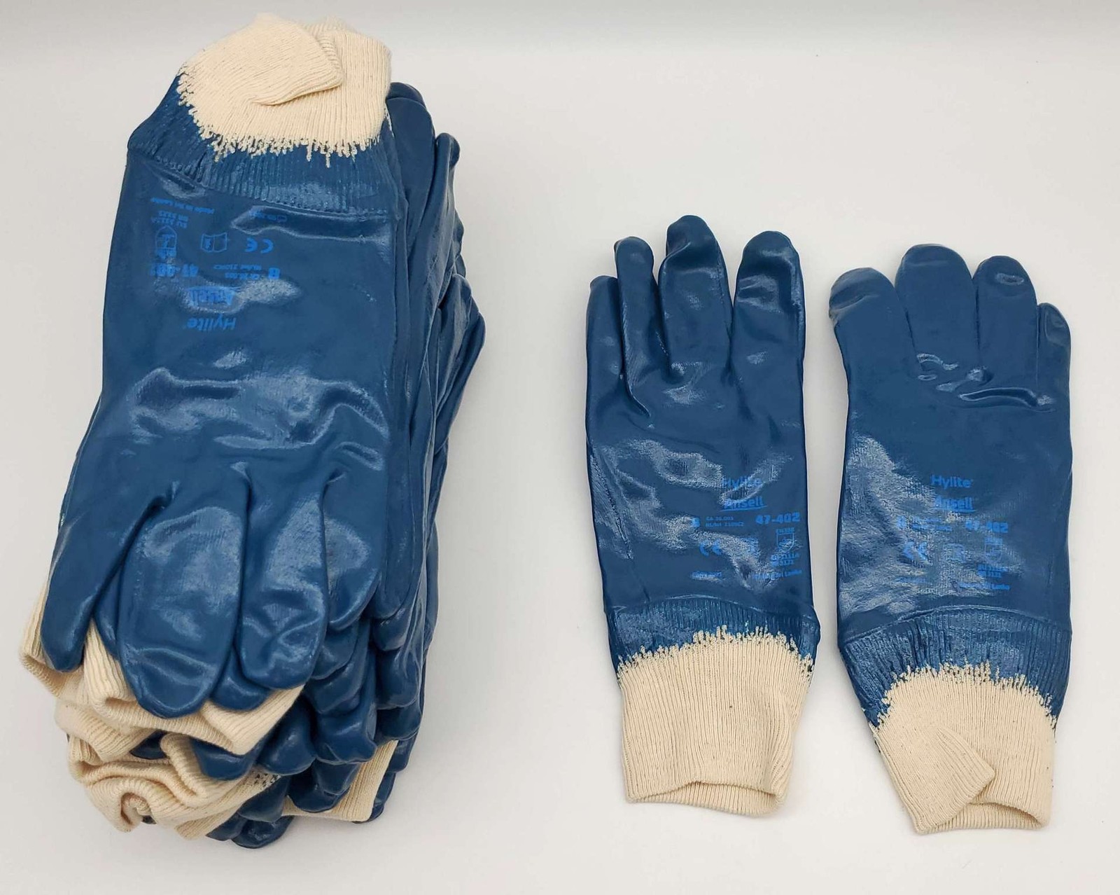 Hylite Nitrile Dipped Work Gloves Medium Oil & Abrasion Resistant 47-402 Pack 12
