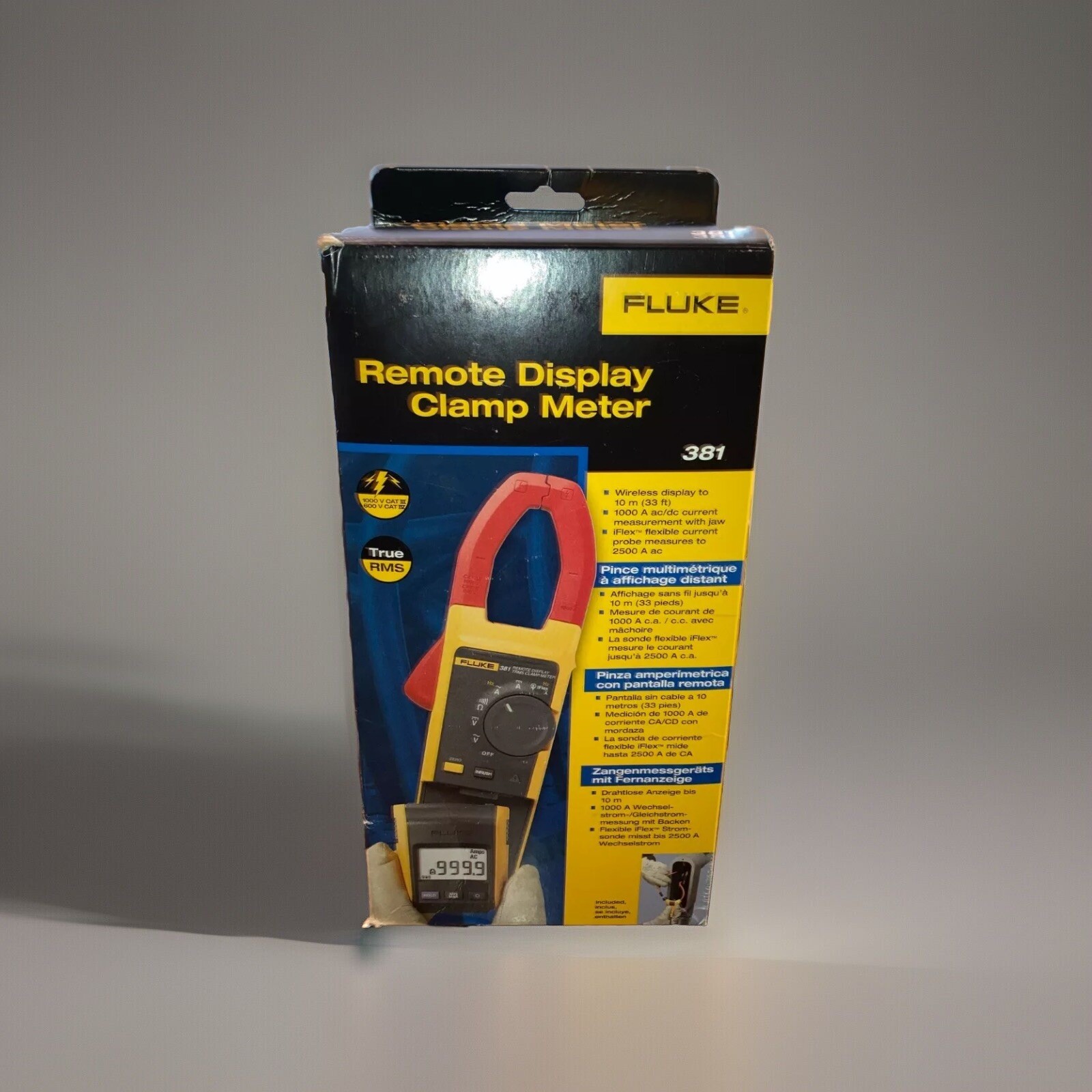 Fluke 381 Remote Display True RMS AC/DC Clamp Meter with iFlex